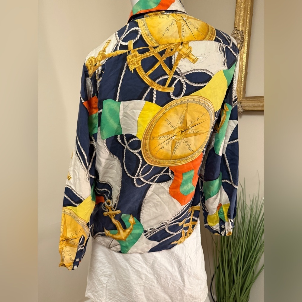 Lauren Ralph Lauren RARE HOLY GRAIL 90’s Silk Shirt 1992 1993 Archive 10 - Picture 3 of 6